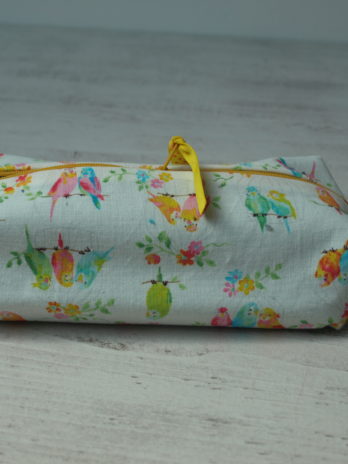 Trousse rectangulaire, perruches