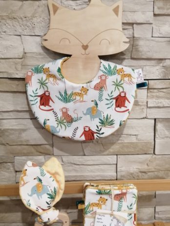 Coffret cadeau naissance, animaux de la jungle